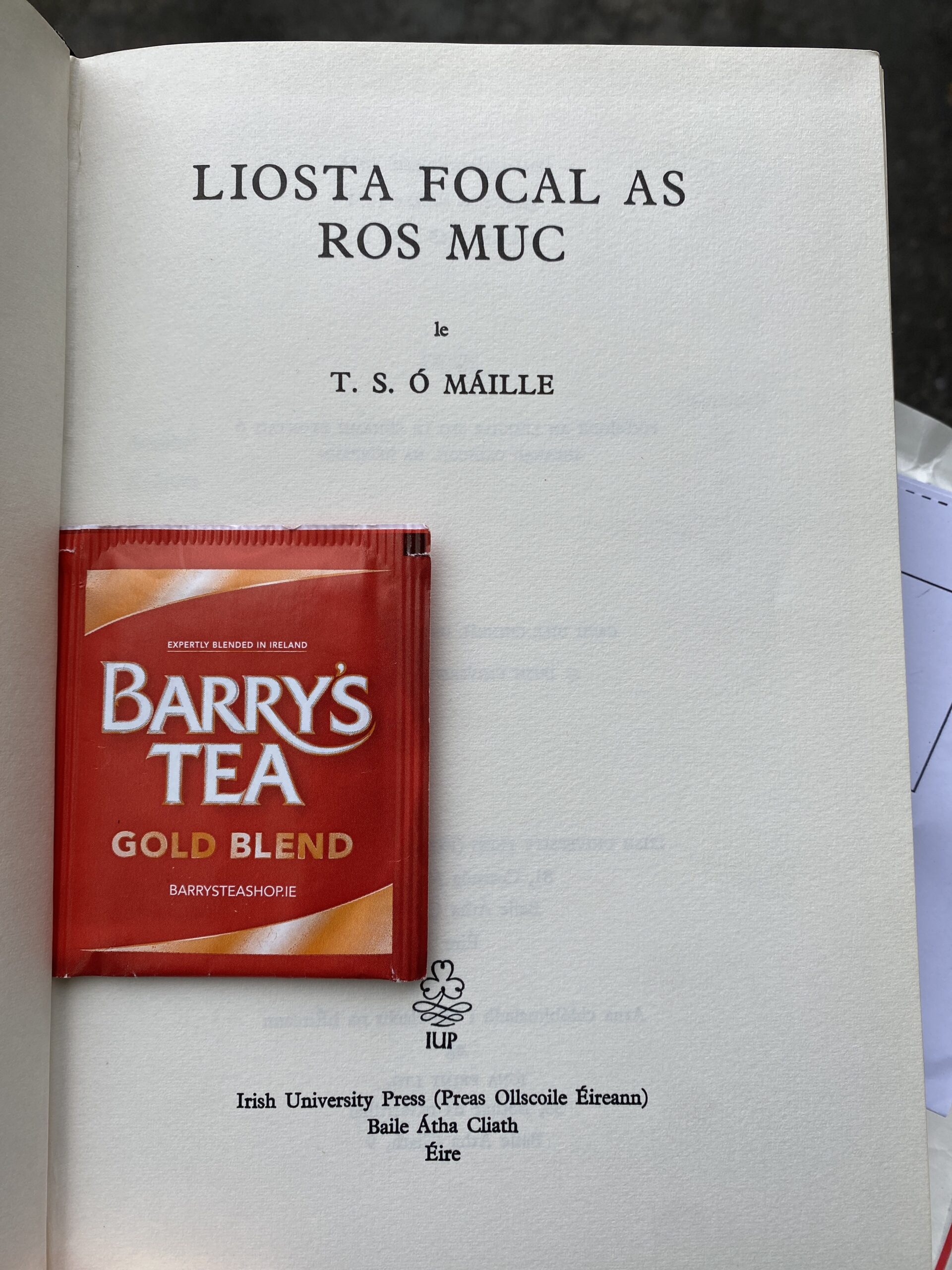 Picture of the book 'Liosta Focal as Ros Muc'
